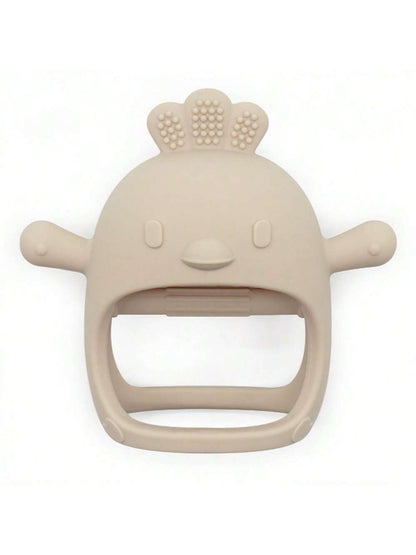 Chick Teether, Silicone Mushroom Teether Biting Toy, Baby Teething Stick