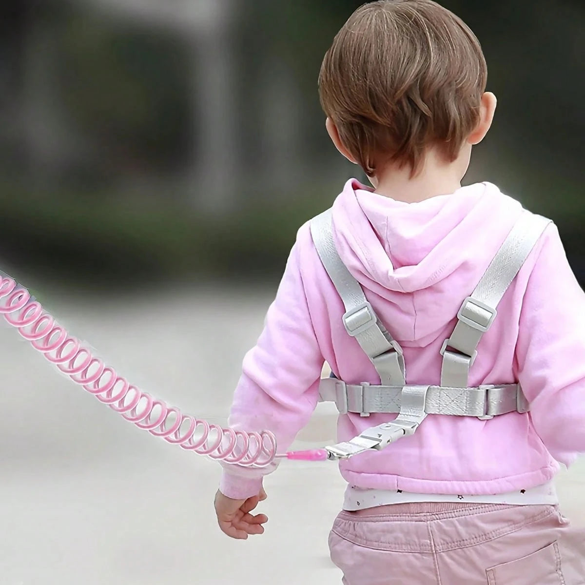 Children Anti-Lost Traction Rope, Suitable For Traveling With Kids; Baby Anti-Slip Rope And Anti-Slip Wristband Dual-Purpose Design; Multifunctional Traction Spring Rope