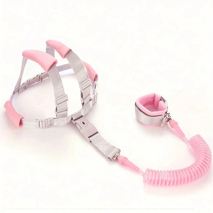 Children Anti-Lost Traction Rope, Suitable For Traveling With Kids; Baby Anti-Slip Rope And Anti-Slip Wristband Dual-Purpose Design; Multifunctional Traction Spring Rope