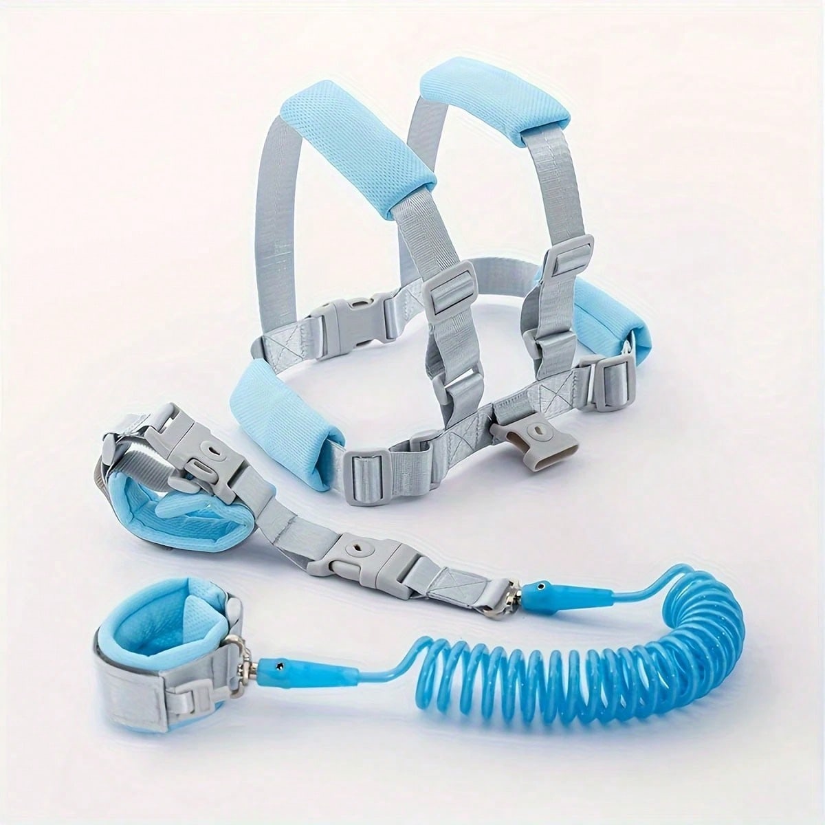 Children Anti-Lost Traction Rope, Suitable For Traveling With Kids; Baby Anti-Slip Rope And Anti-Slip Wristband Dual-Purpose Design; Multifunctional Traction Spring Rope