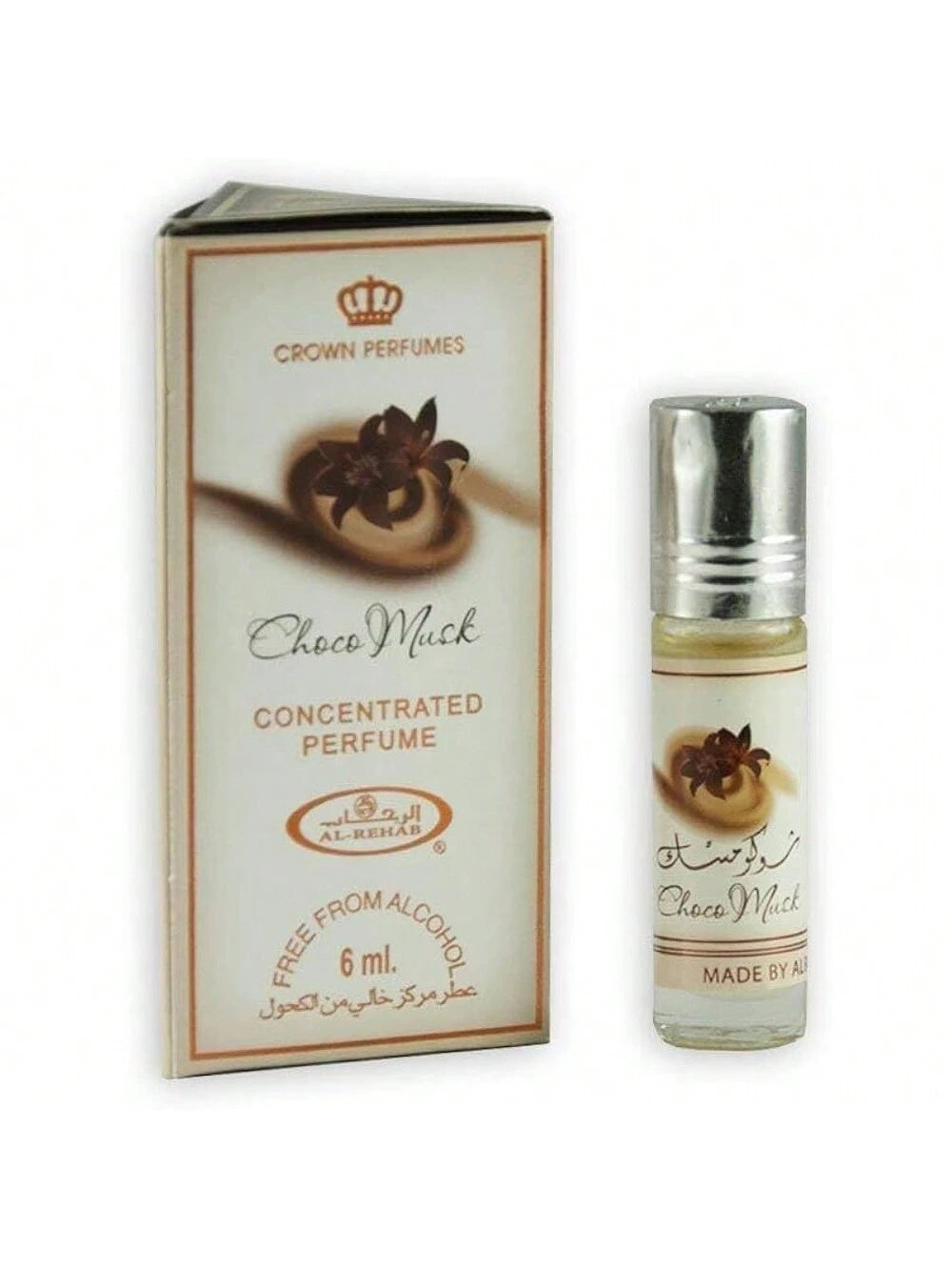 Choco Musk Mini Roll On Perfume Oil 6ml- Travel Size- Alcohol-Free, Fragrance, Perfume, Unisex, Spray, Long Lasting, Parfum, Scent, Notes, Signature, Luxury, Gift, Collection, Classic, Set, Original