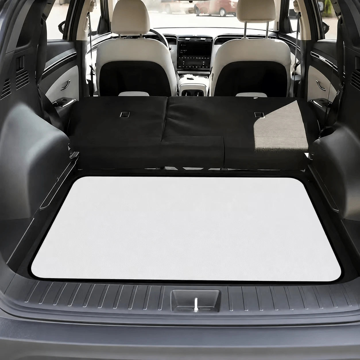 CKnight [Car Acessesories Trunk Mat]Quick Ship Layla Vibrant Palette Knife Impasto Art Car Trunk Mat