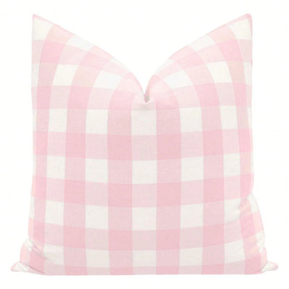 CKnight [Room Decor Pillow]Chaeston Check Primrose Buffa1lo Check Light Pink Room Throw Pillow