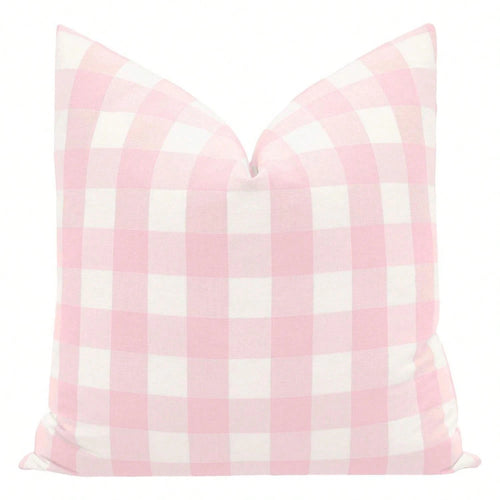 CKnight [Room Decor Pillow]Chaeston Check Primrose Buffa1lo Check Light Pink Room Throw Pillow
