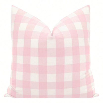 CKnight [Room Decor Pillow]Chaeston Check Primrose Buffa1lo Check Light Pink Room Throw Pillow