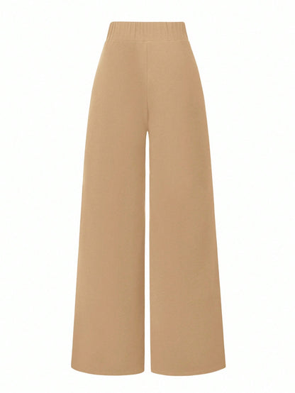 Clasi Women's Long Pants Summer Women's Professional Attire Workwear Decorative Metal Buckle Casual Style Office Wide Leg Straight Leg Elegant Minimalist