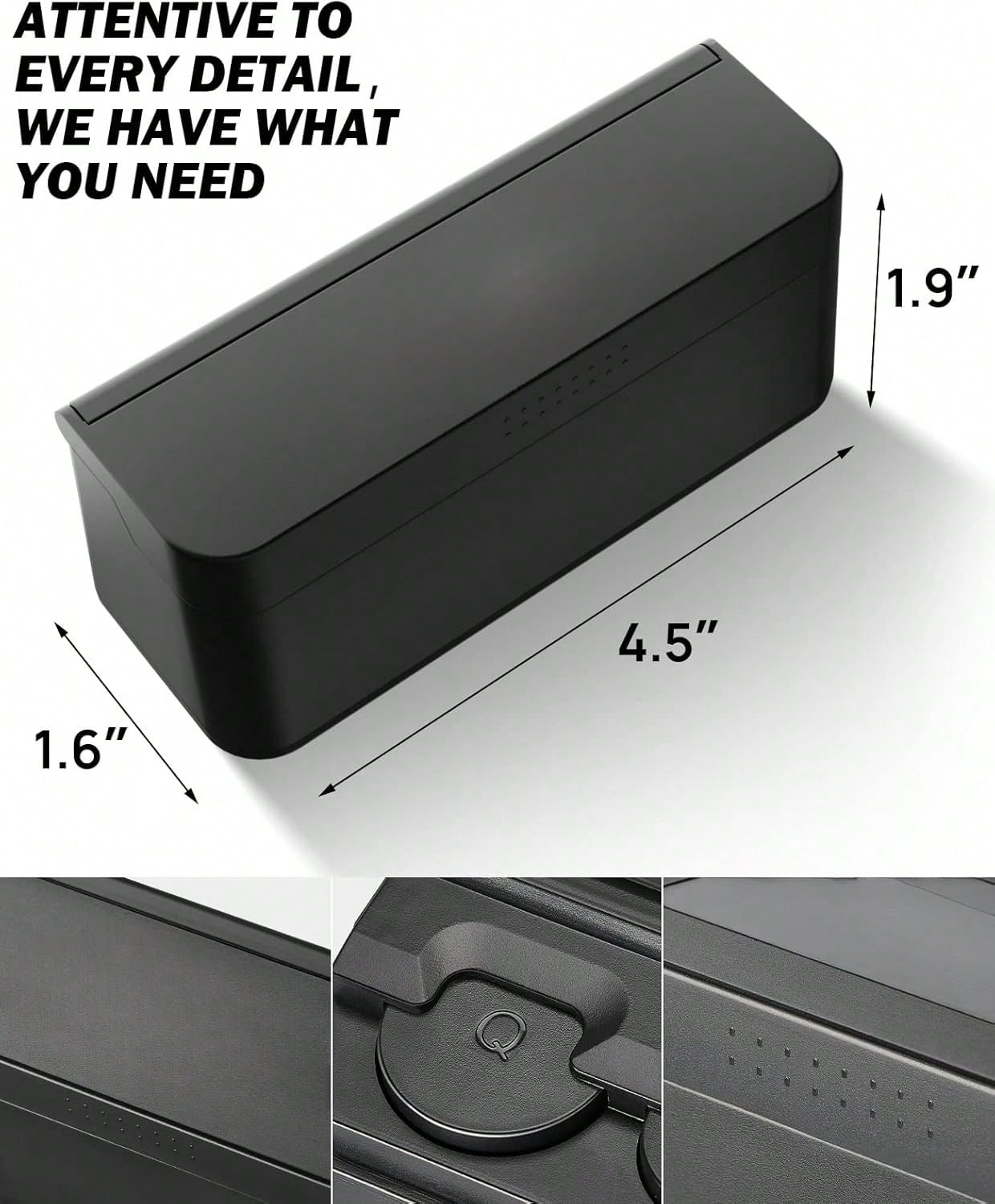 Coin Holder For Car Change Organizer Universal Storage Coin Money Dispenser Fit For Most Car Trucks Accessories(Black, 1 Pack)