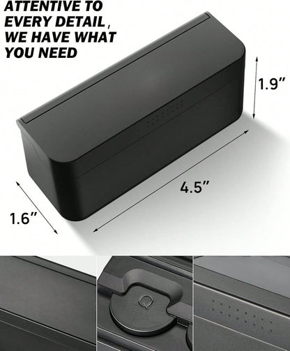 Coin Holder For Car Change Organizer Universal Storage Coin Money Dispenser Fit For Most Car Trucks Accessories(Black, 1 Pack)