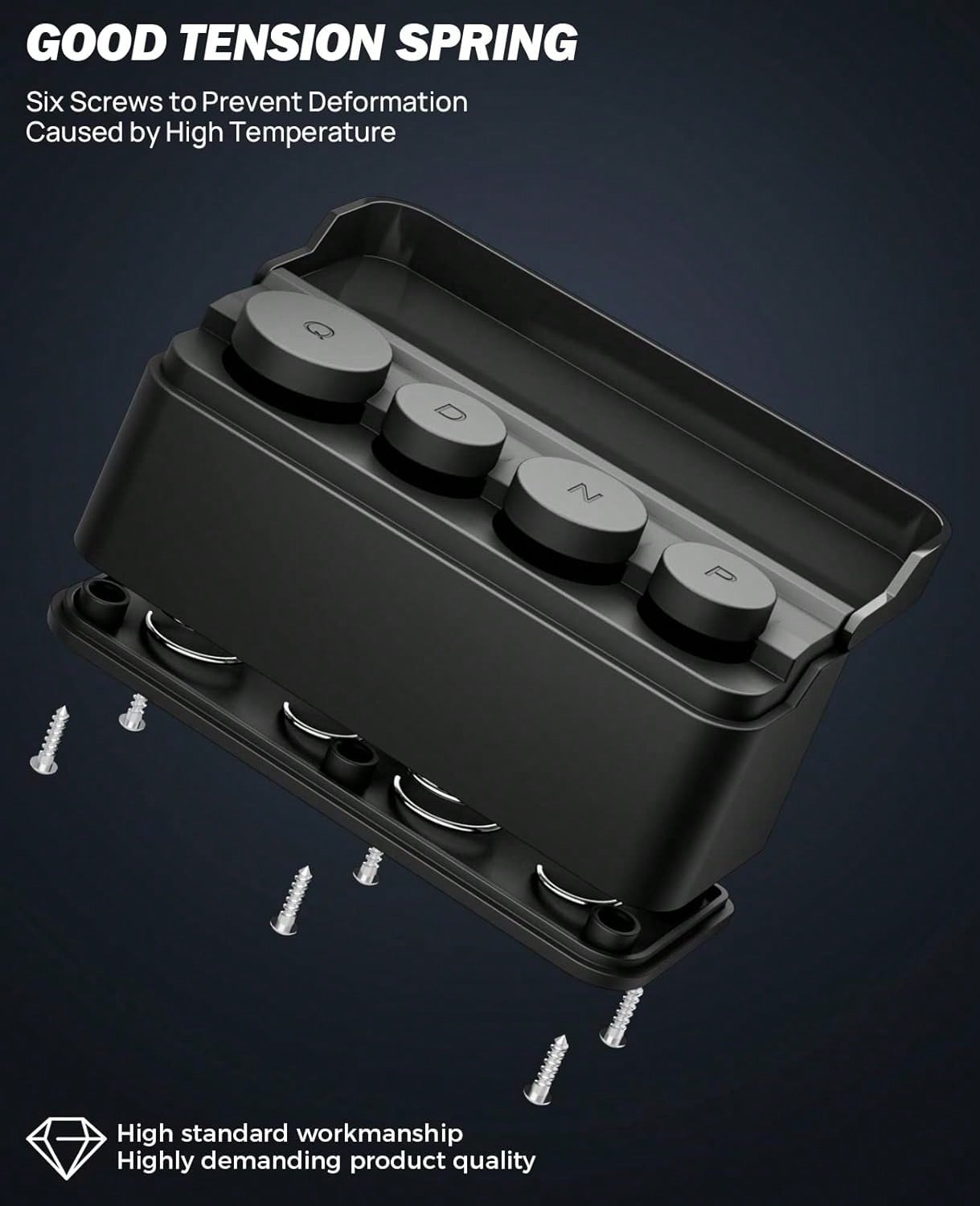 Coin Holder For Car Change Organizer Universal Storage Coin Money Dispenser Fit For Most Car Trucks Accessories(Black, 1 Pack)