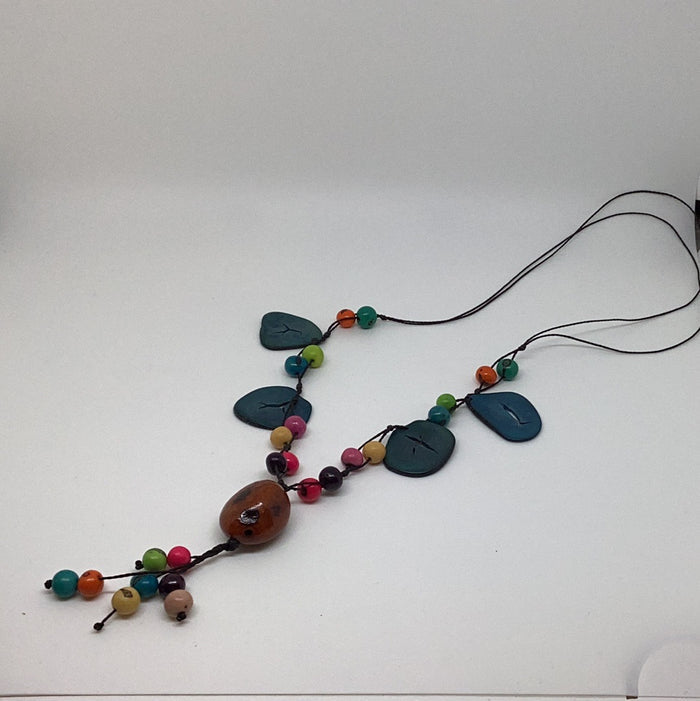 Colorful Bolivian Beaded Necklace