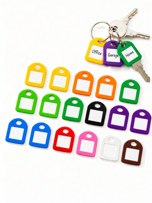 Colorful Key Identification Caps, Writable Key Label Caps, Flexible Key Labels, Suitable For Home, Office, Car Key Organization
