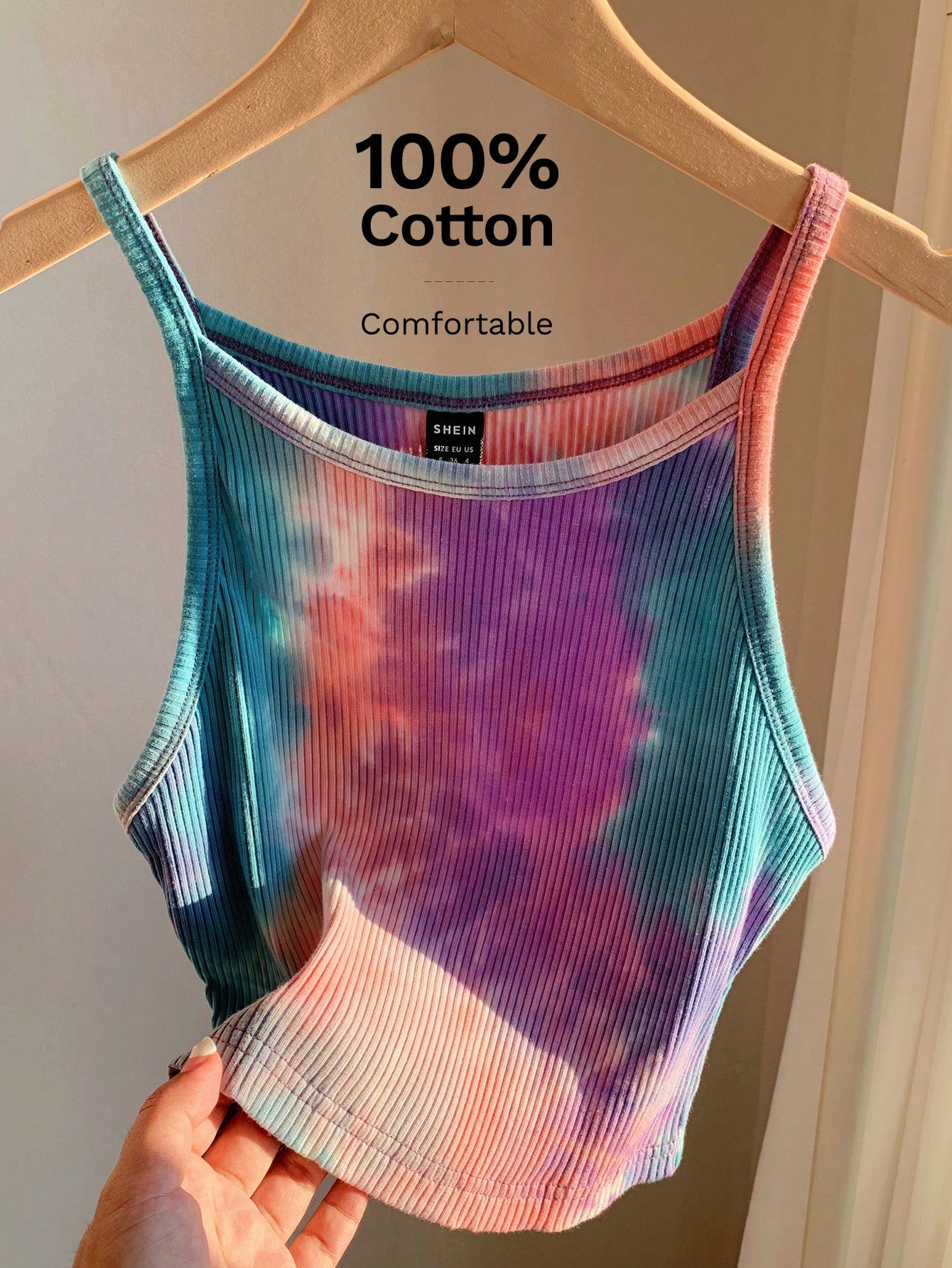 Comfortcana Women's Casual Tie-Dye Camisole Top, Summer