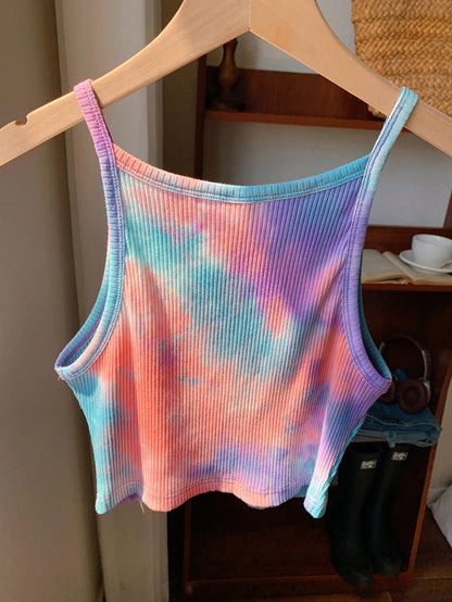 Comfortcana Women's Casual Tie-Dye Camisole Top, Summer