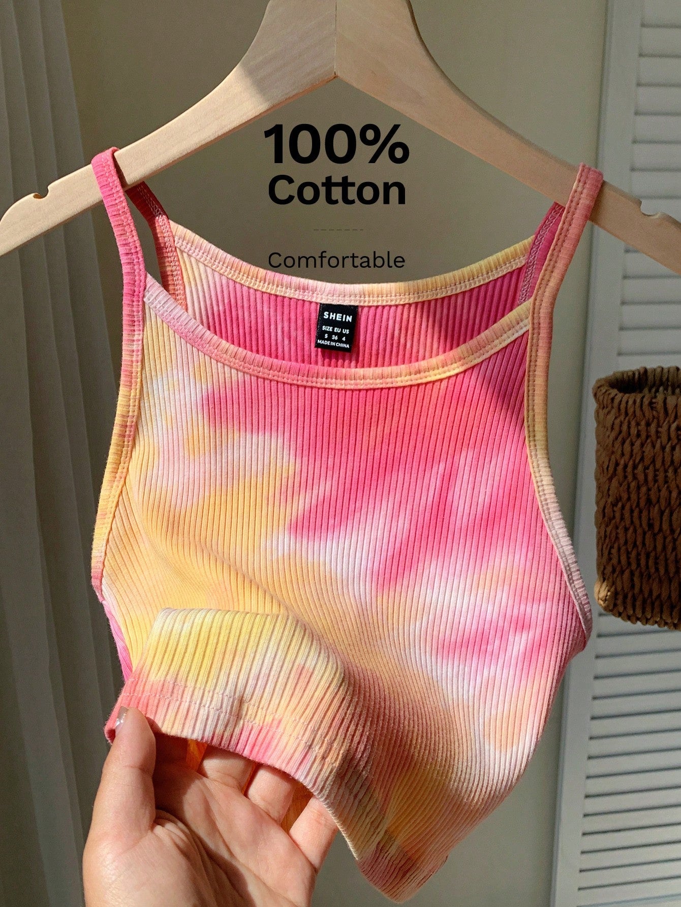 Comfortcana Women's Casual Tie-Dye Camisole Top, Summer