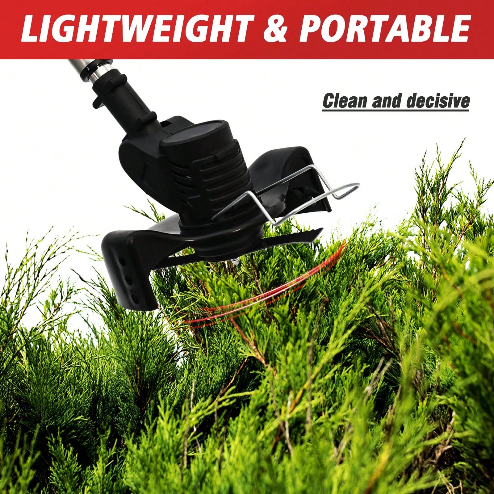 Cordless Weeds Eater Electric Brush Cutter Lawn Edger Grass String Trimmer 21V 650W Cordless Weedwacker Lawn Grass Edger Adjustable Handle String Trimmerw/Wheels + 2 * 1300mAh Battery,Garden Tools