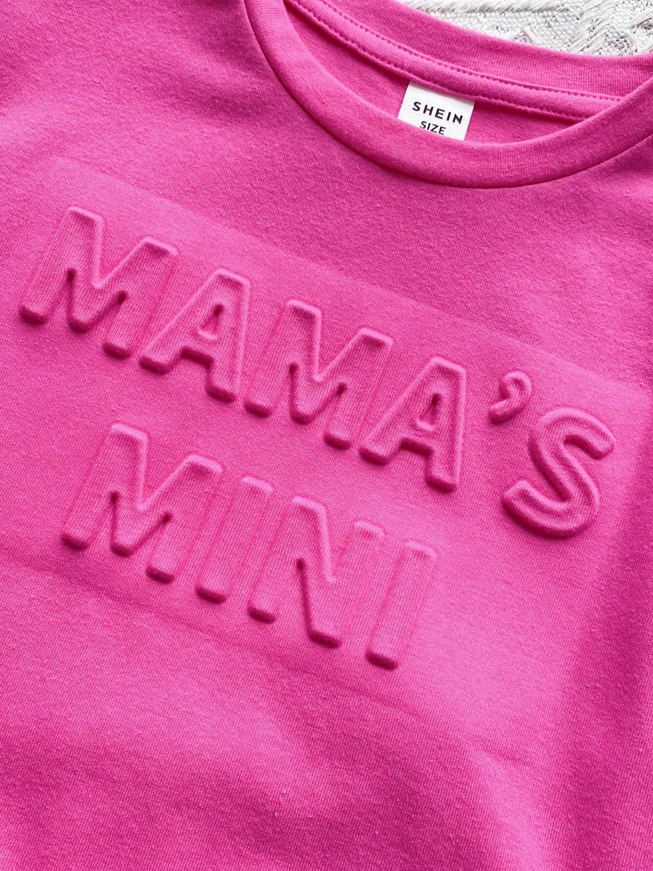 Cozy Pixies Baby Girl Casual Daily Loose Fit Round Neck Pink Top And Leggings Set, "Mommy's Baby" Print