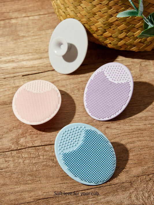 Cozy Pixies Cozycub Bathroom Items: Hair Brush + Silicone Brush, 4pcs/Set