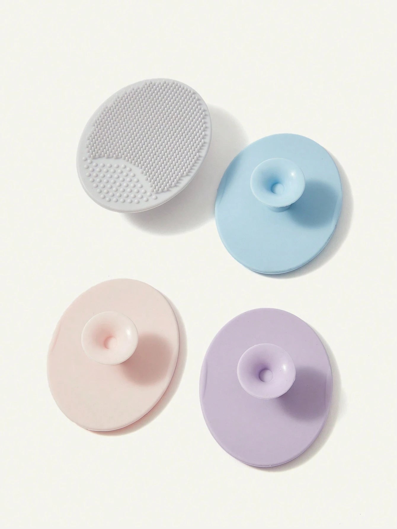 Cozy Pixies Cozycub Bathroom Items: Hair Brush + Silicone Brush, 4pcs/Set