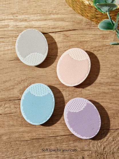 Cozy Pixies Cozycub Bathroom Items: Hair Brush + Silicone Brush, 4pcs/Set