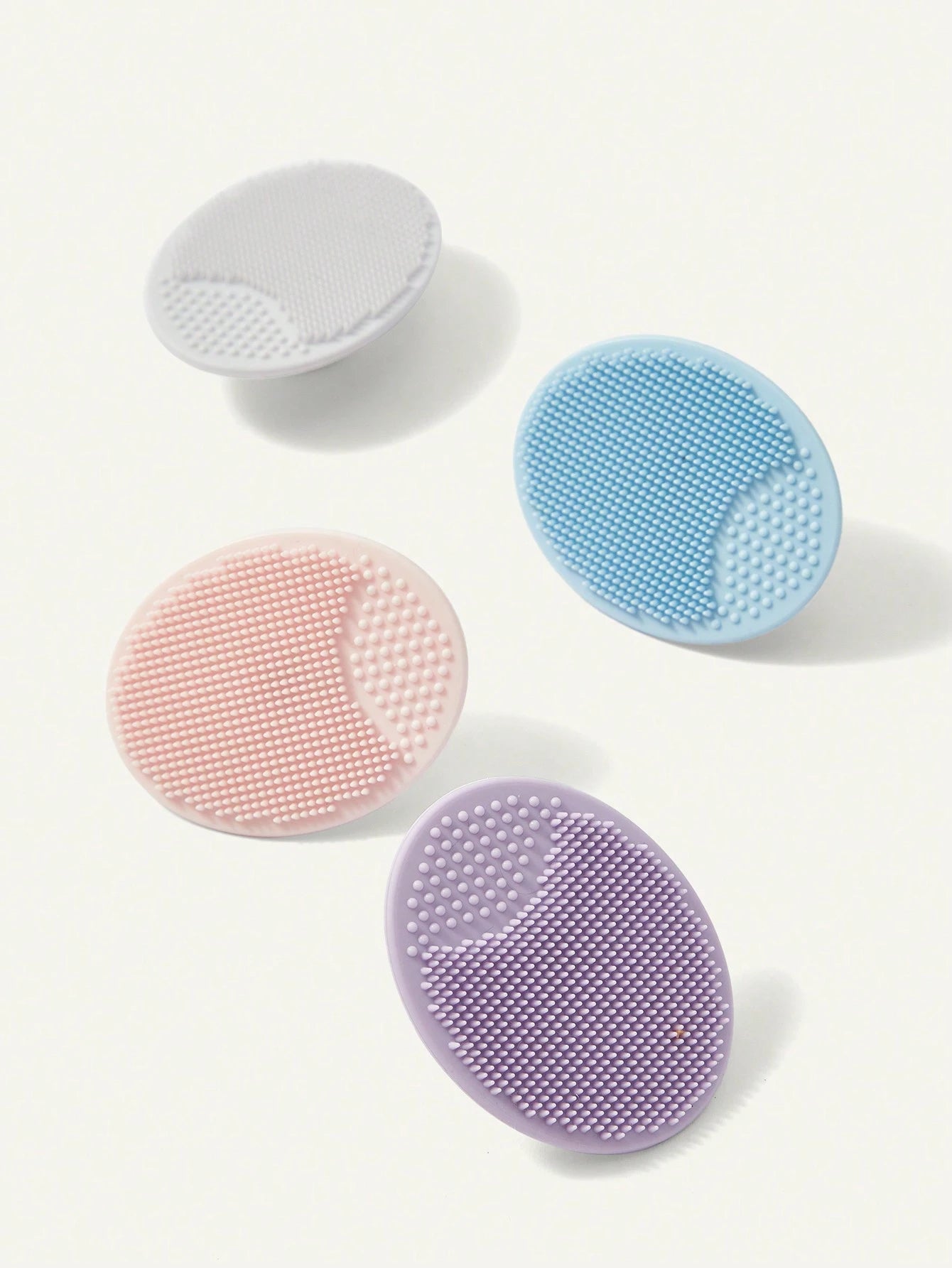 Cozy Pixies Cozycub Bathroom Items: Hair Brush + Silicone Brush, 4pcs/Set