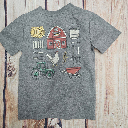 CR SPORTS BOYS FARM SS T-SHIRT