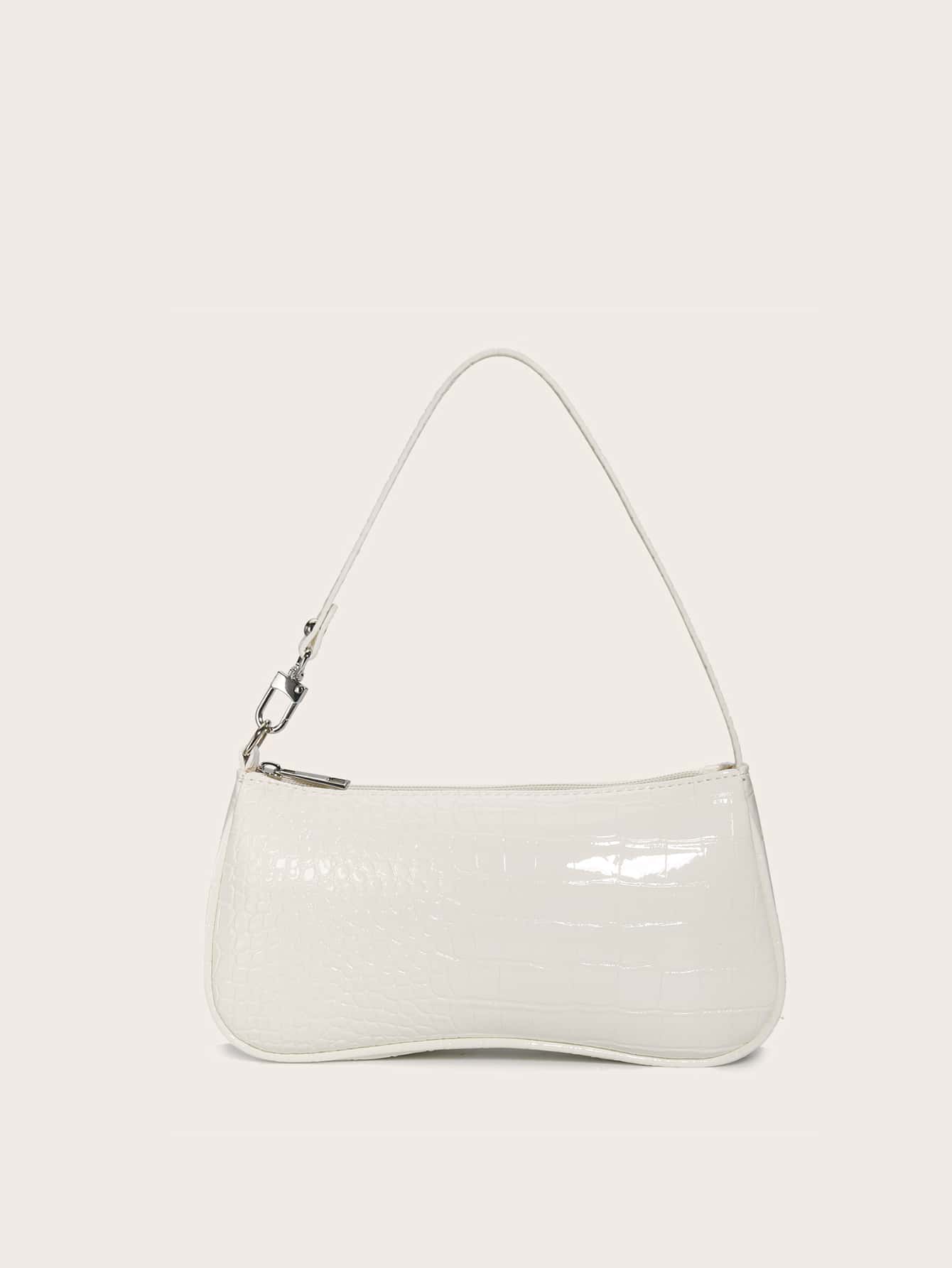 Crocodile Embossed Bag, Animal Print Women Bag