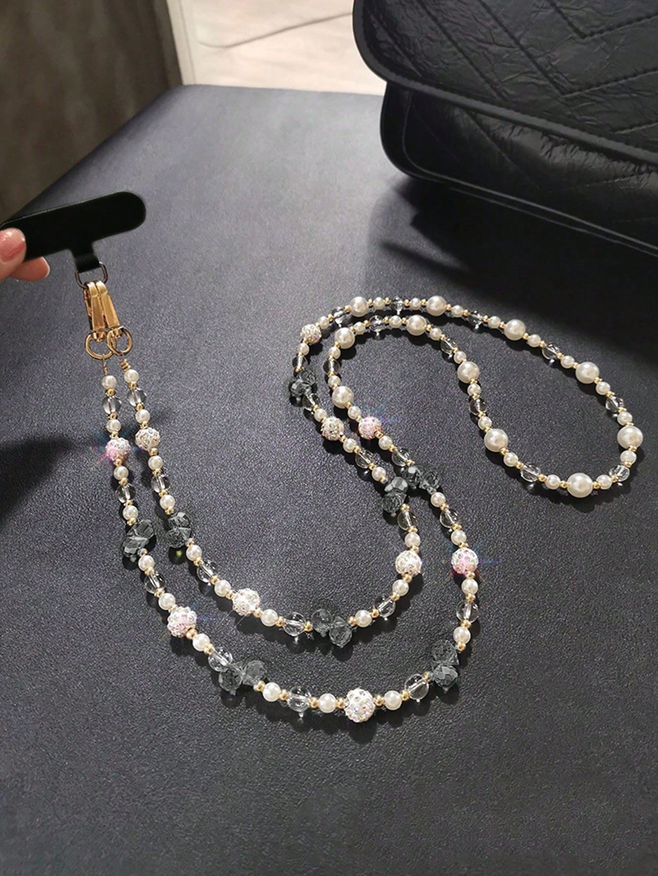 Crystal Rhinestone Ball Lanyard Strap- Crossbody/Shoulder Style, Long Length For Outdoor, Travel, Photography, Shopping, Compatible With Mobile Phones Gifts For Mother, Family, Friends, Birthday, Hol