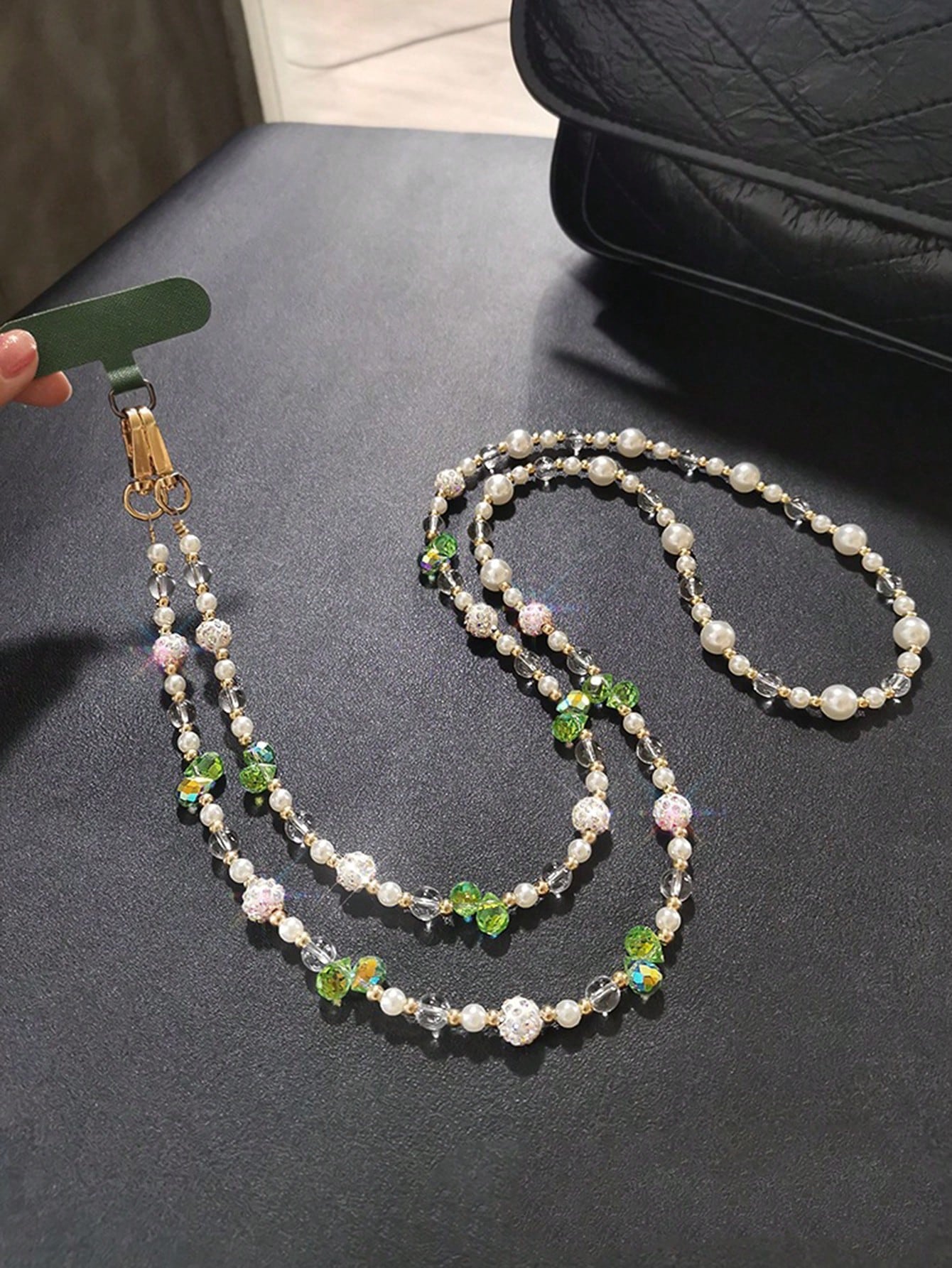 Crystal Rhinestone Ball Lanyard Strap- Crossbody/Shoulder Style, Long Length For Outdoor, Travel, Photography, Shopping, Compatible With Mobile Phones Gifts For Mother, Family, Friends, Birthday, Hol