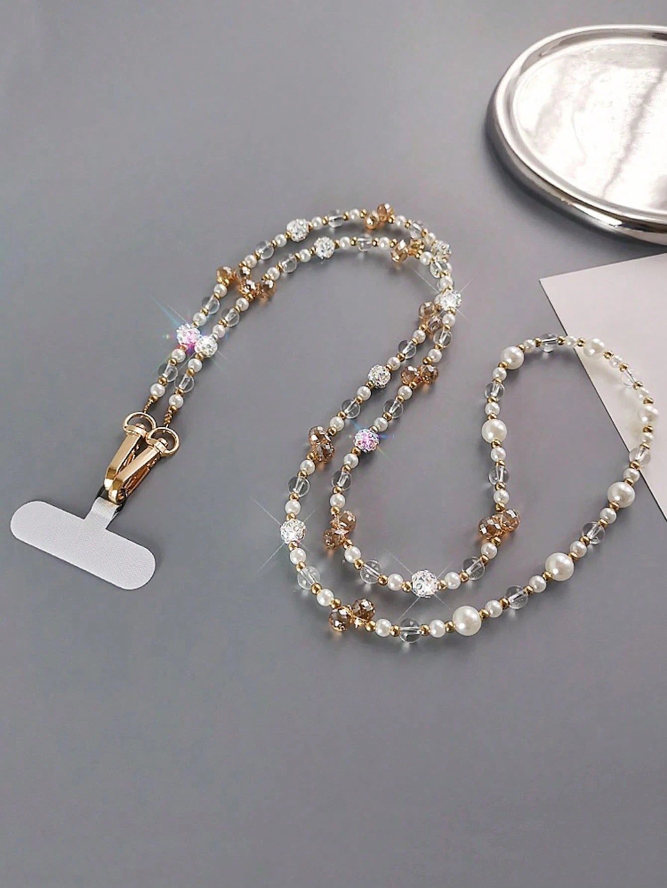 Crystal Rhinestone Ball Lanyard Strap- Crossbody/Shoulder Style, Long Length For Outdoor, Travel, Photography, Shopping, Compatible With Mobile Phones Gifts For Mother, Family, Friends, Birthday, Hol