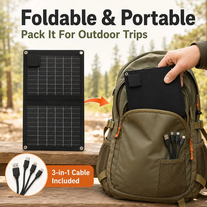 Curear Foldable Solar Charging Panels Suitable For Portable Power Stations, Generators, Laptops, Tablets-Suitable For Various Scenarios Such As Outdoor Camping, RV Travel, And Patio Solar Lighting-A D
