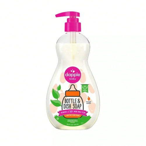 Dapple Baby Bottle & Dish Soap- Mango Melon Scent- 16.9 Fl Oz