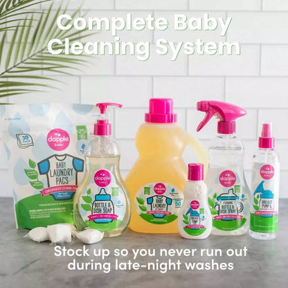 Dapple Baby Bottle & Dish Soap- Mango Melon Scent- 16.9 Fl Oz