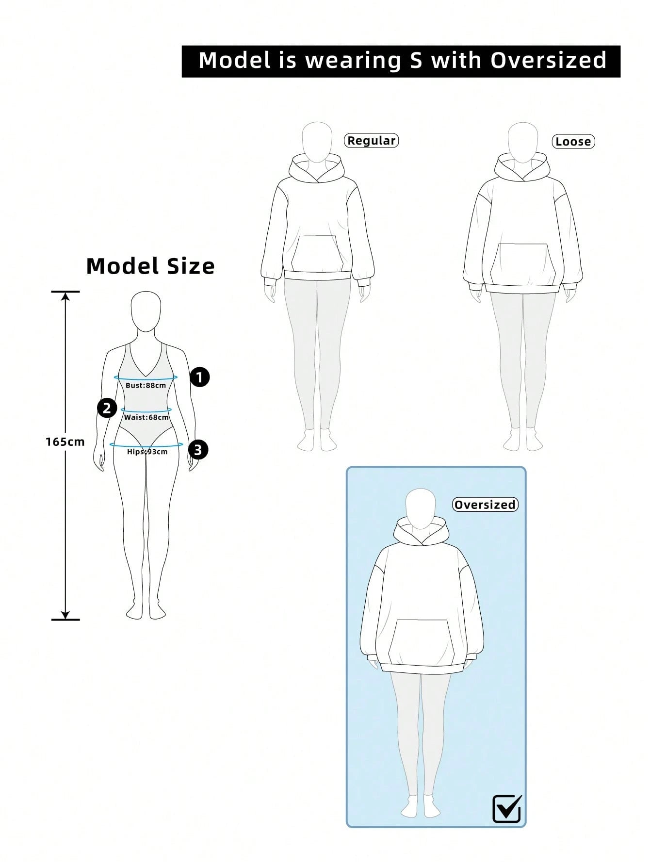 DAZY Women Hooded Pattern Printed Loose Pocket Fleece Sweatshirt,Fall Clothes,Winter Hoodies