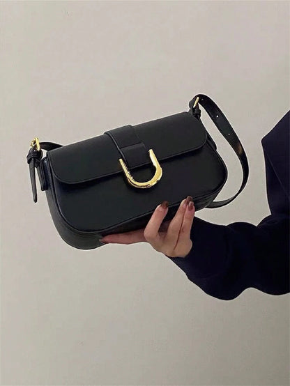 Dedoo 2025 New Solid Color PU Material Luxurious Clutch Bag, This Is A Solid Color Bright Color Evening Clutch Bag, Featuring A Fashionable Unique Short Arc Design, With A Back Buckle, Suitable For La