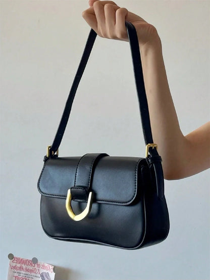 Dedoo 2025 New Solid Color PU Material Luxurious Clutch Bag, This Is A Solid Color Bright Color Evening Clutch Bag, Featuring A Fashionable Unique Short Arc Design, With A Back Buckle, Suitable For La