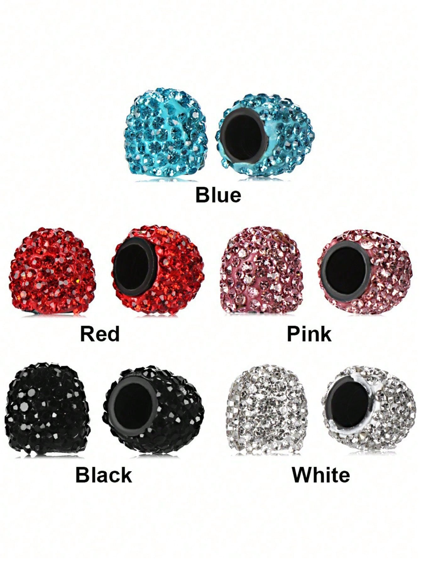 Diamond-Studded Tire Valve Stem Caps, Creative Diamond Tire Valve Stem Caps, Modified Tire Valve Stem Caps