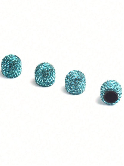 Diamond-Studded Tire Valve Stem Caps, Creative Diamond Tire Valve Stem Caps, Modified Tire Valve Stem Caps