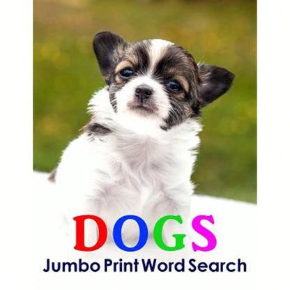 Dogs Jumbo Print Word Search (Paperback) By Puzzlefast