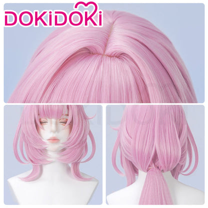 DokiDoki Game Honkai Impact 3 Cosplay Elysia Cosplay Wig  Long Pink Hair