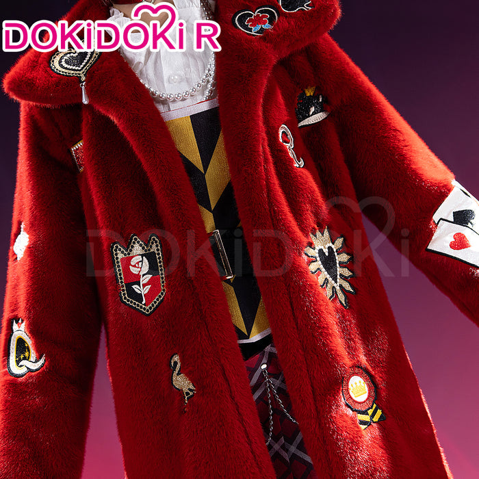 DokiDoki-R Game Anime Cosplay Costume Dream Outfit Red Sweater / Hat Halloween