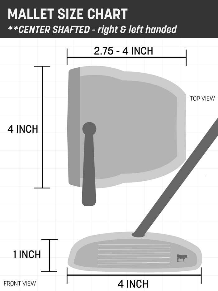 Dormie Chevron Sand Center Shafted Mallet