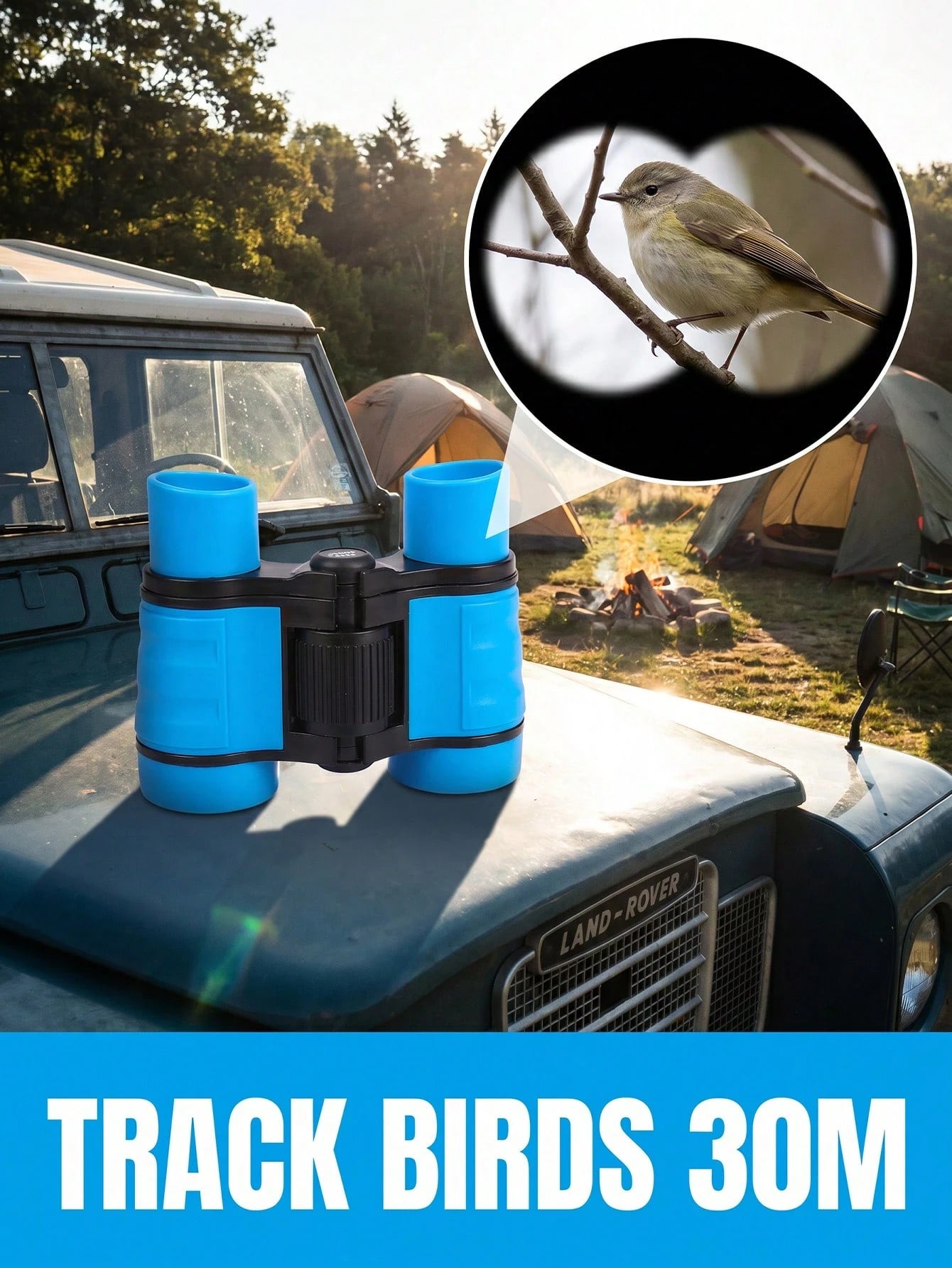Dual Telescope With Anti-Slip Grip Compact High-Powered Telescope For Beginners Explorers Portable Binoculars Perfect For Nature Exploring Outdoor Bird Watching Scavenger Hunt Hiking Gear Classroom Ac