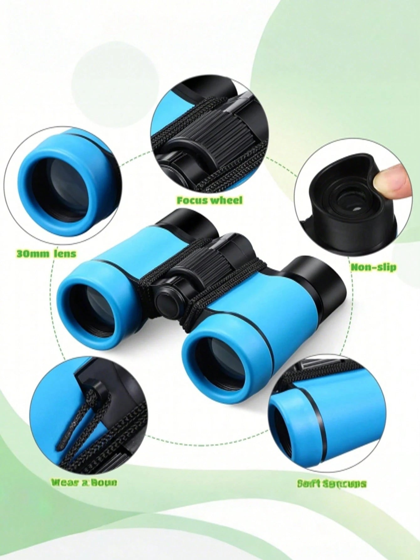 Dual Telescope With Anti-Slip Grip Compact High-Powered Telescope For Beginners Explorers Portable Binoculars Perfect For Nature Exploring Outdoor Bird Watching Scavenger Hunt Hiking Gear Classroom Ac