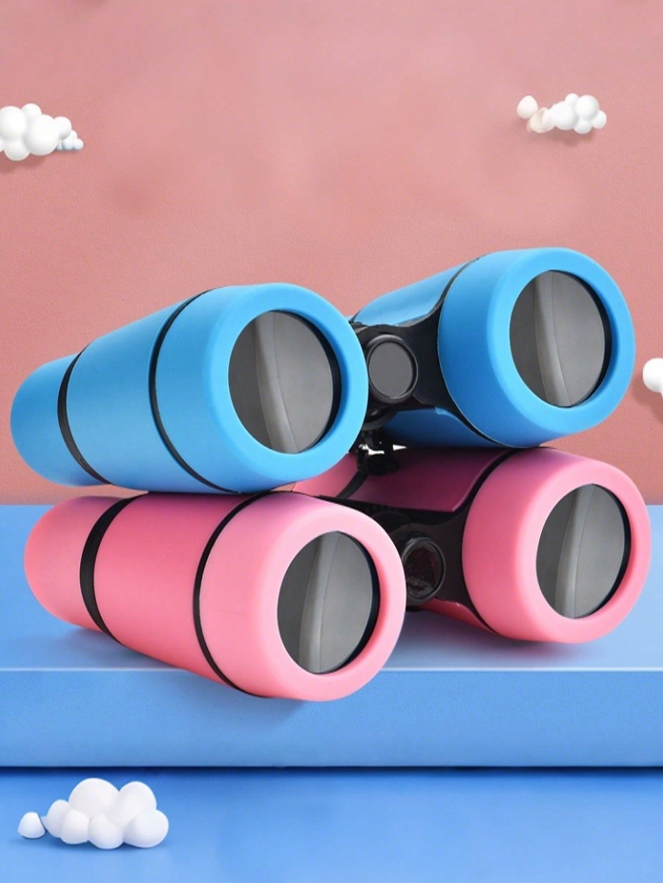 Dual Telescope With Anti-Slip Grip Compact High-Powered Telescope For Beginners Explorers Portable Binoculars Perfect For Nature Exploring Outdoor Bird Watching Scavenger Hunt Hiking Gear Classroom Ac