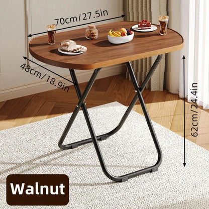 DYJ DAYIKA-S Stable Tray Table With No Assembly Required, TV Dinner Tray For Eating, Foldable Snack Tables For Bed/Sofa/ Living Room