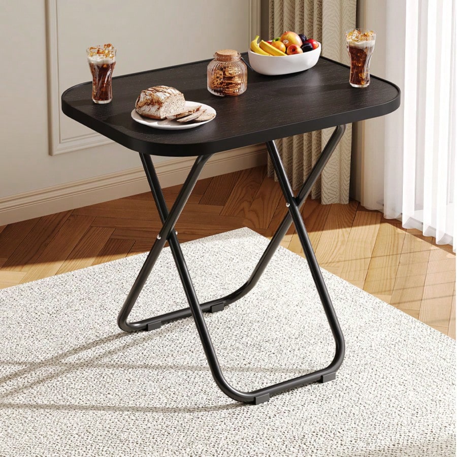 DYJ DAYIKA-S Stable Tray Table With No Assembly Required, TV Dinner Tray For Eating, Foldable Snack Tables For Bed/Sofa/ Living Room