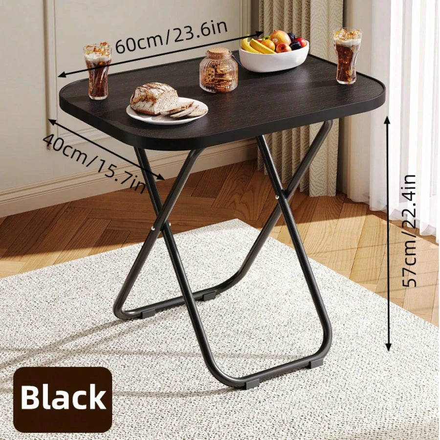 DYJ DAYIKA-S Stable Tray Table With No Assembly Required, TV Dinner Tray For Eating, Foldable Snack Tables For Bed/Sofa/ Living Room