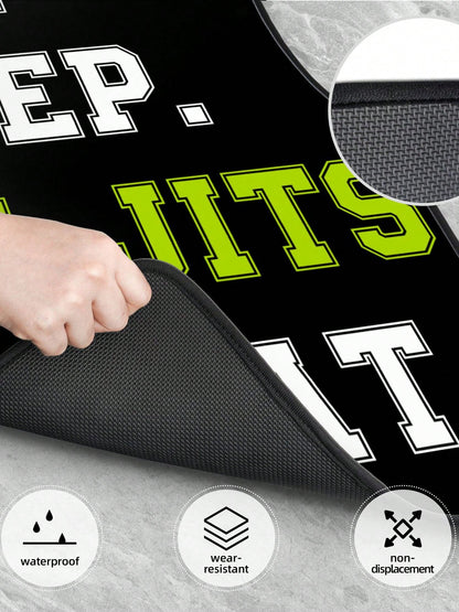 Eat Sleep Jiu Jitsu Repeat 4-Piece Custom Printed All-Weather Floor Mats- Universal Fit For Suv, Truck, Van| Easy Clean
