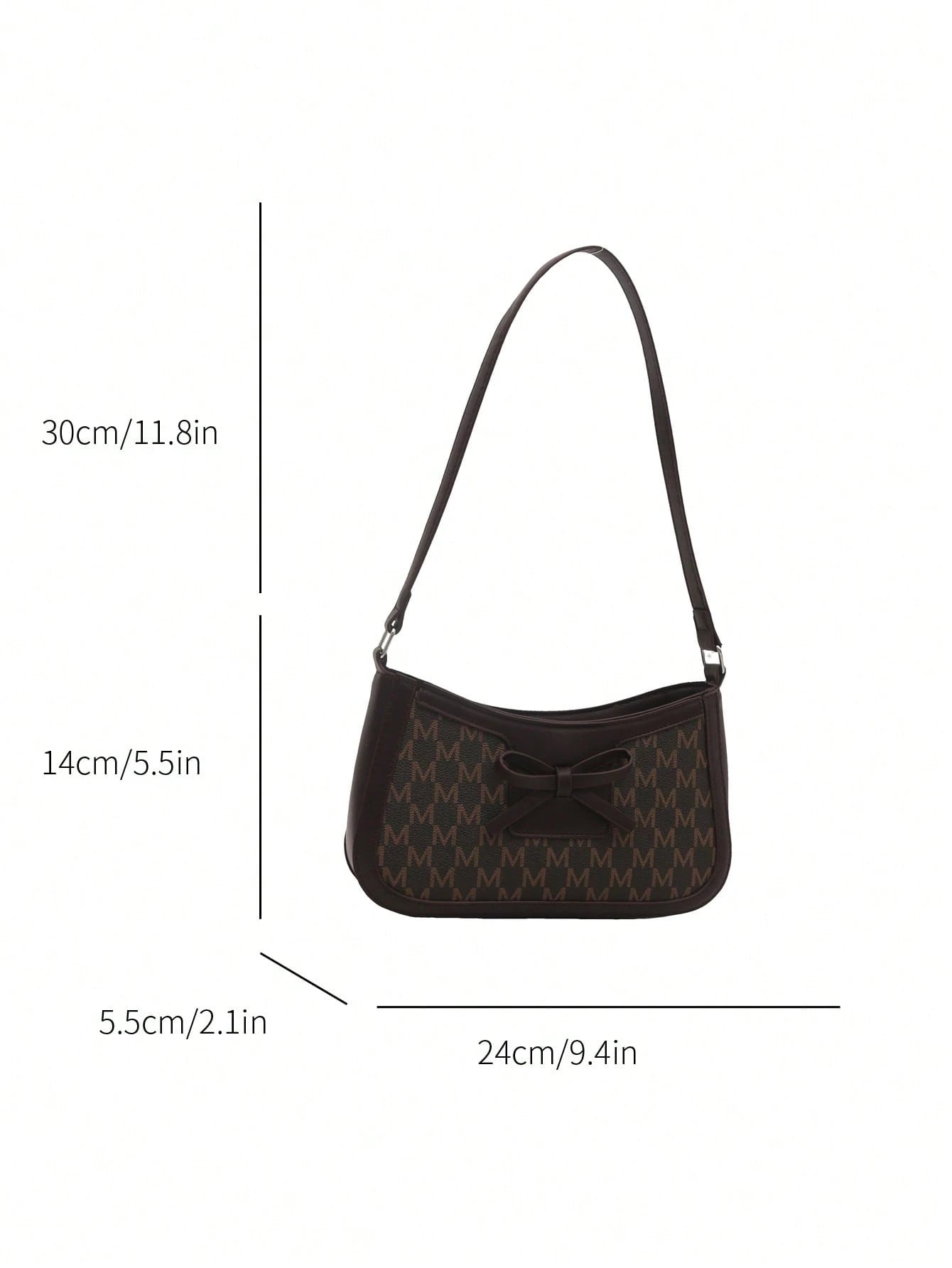 Elegant Crescent Underarm Shoulder Bag, Women's Fashion Casual Solid Color Underarm Bag