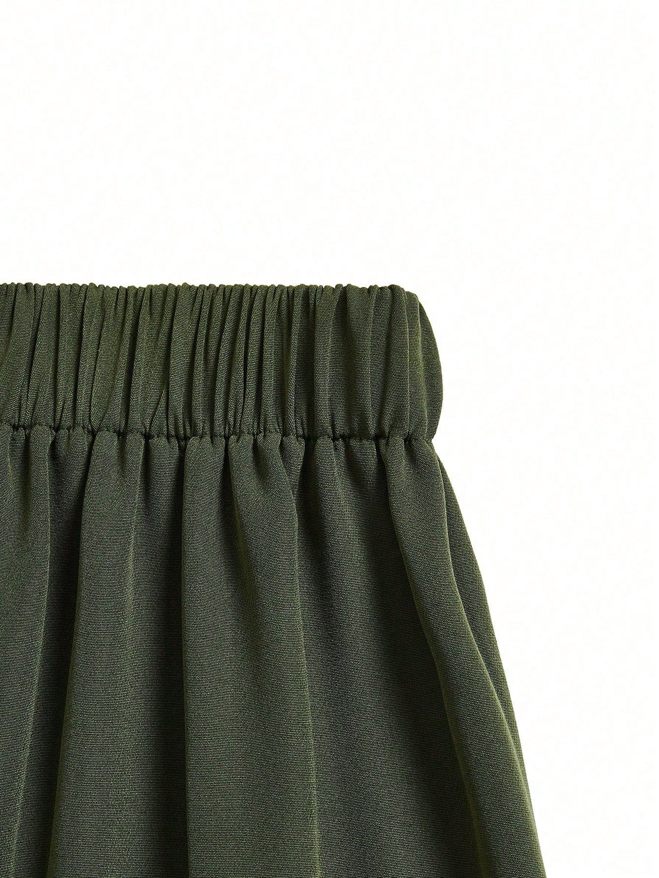 Elenzga 2026 Retro Army Green Wide Leg Pants For Women,High Waist Elegant Office Straight Trousers,Draping Loose Casual Fashion Summer & Autumn Commuting